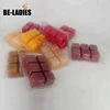 Customized 2.5oz Scented Cube Soy Wax Melts in PVC Clamshell Tart