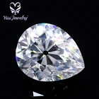 Antique pear cut moissanite gemstone 12*8mm 3ct DEF color VVS Clarity moissanite stone with customized culet size