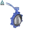 TKFM China factory a216 fully lugged lever operated aluminum handle butterfly valve dn50