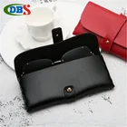 High quality retro pu eyewear soft bag goggles case sunglasses soft case