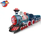 Attractive Electric Fiberglass Tourist Trackless Train For Sale/Indoor Kids