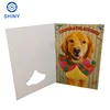 Shiny voice recordable Musical Merry Christmas Greeting Card With fiber optic LED Lights