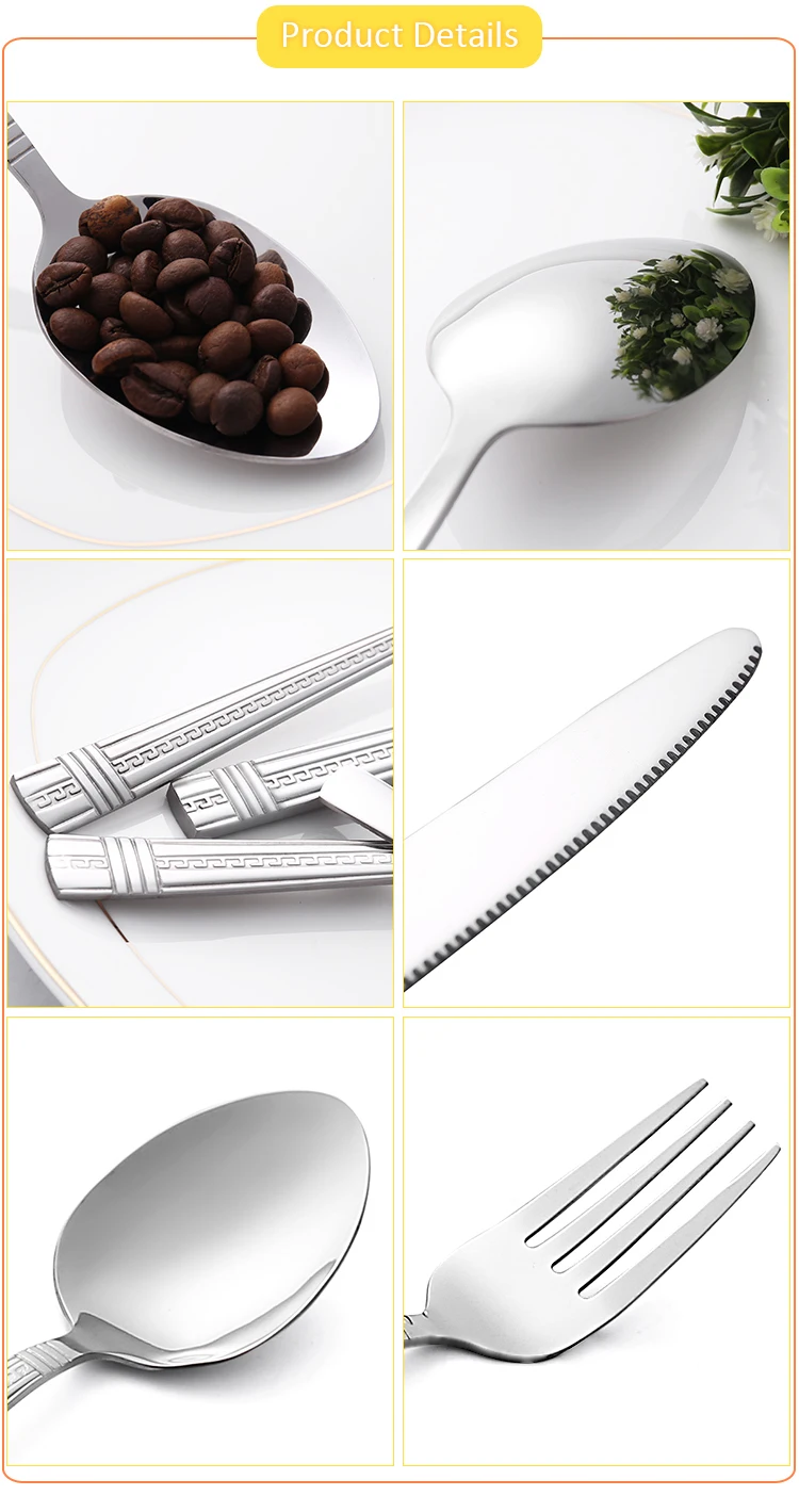 Portable Travel Set Outdoor Spoon Stainless Steel Restaurant Cutlery