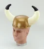 Carnival Funny Decorations Viking Helmet Plastic Hat With Horns For Historic Ancient Swedish Fancy Dress HT15659