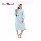 Customized towel with embroidery logo adult hooded surf poncho for beach