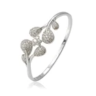 51826 xuping wedding party jewelry exquisite Synthetic CZ shiny rhodium gold bangle for bridal