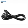 Free sample small orders ac 3 pin plug power cable uk standard laptop power cord extension