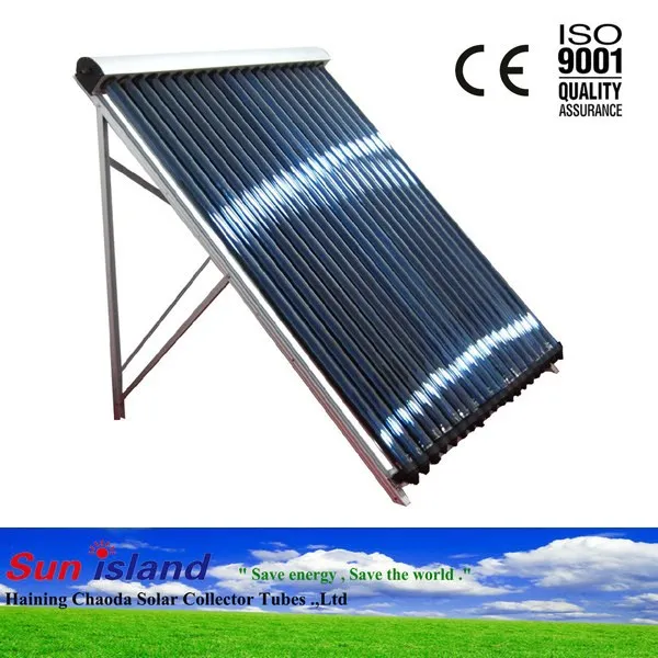 pressurized solar copper heat pipe solar manifold collectors