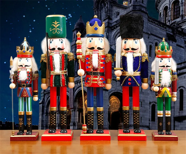 Wholesales Factory Christmas Ornaments Outdoor Wood Nutcrackers For