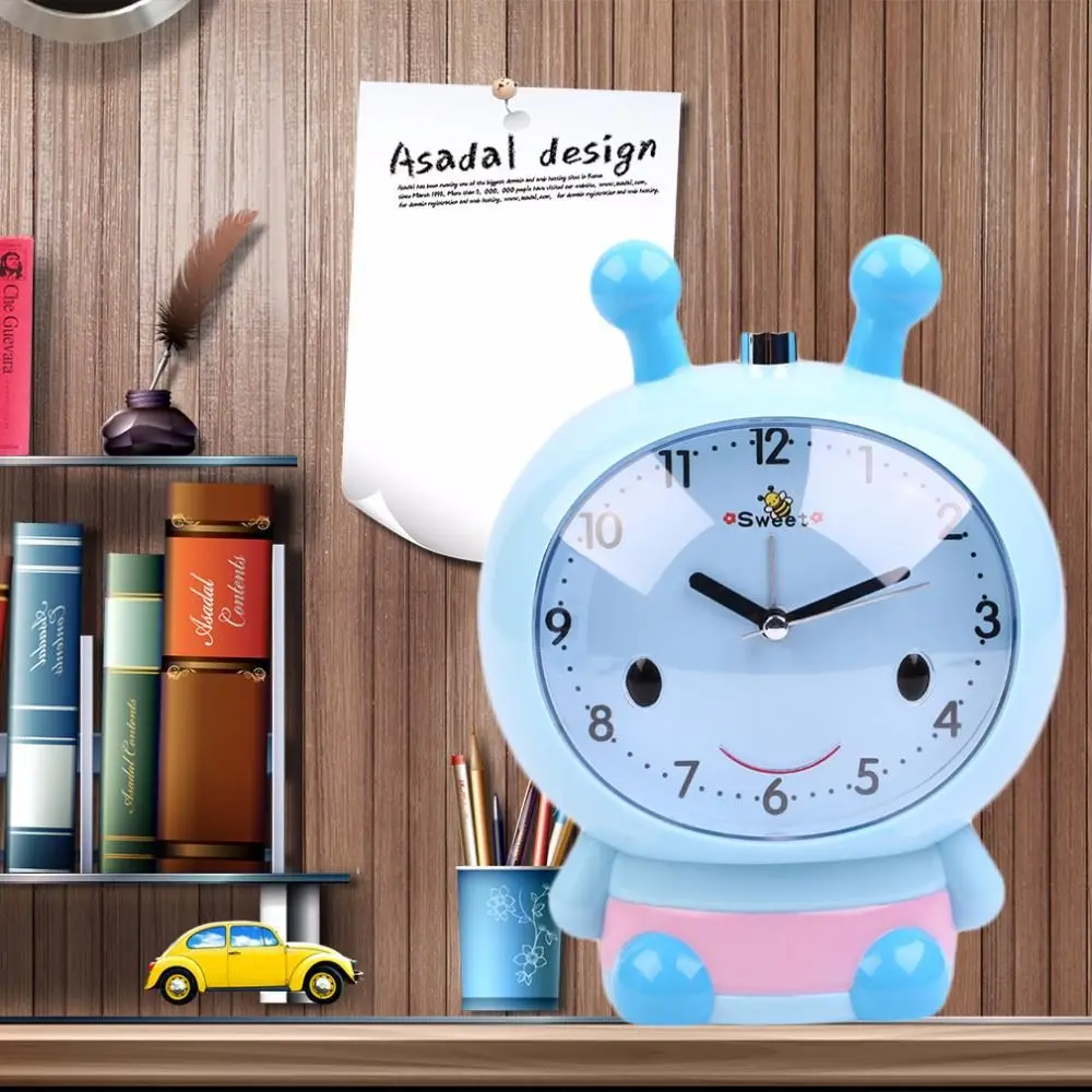 Little Bee Style Sweet Silent Alarm Clock Fashion Personality Lazy Gift For Student Children Alarm Clock Near Bed Necessary