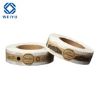 Custom Packing Roll Label Kraft Paper Vinyl Honey Bottle Label Stickers Printing For Honey Jar