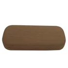 vintage eyeglasses case Wood grain PU leather box for eyewear packing