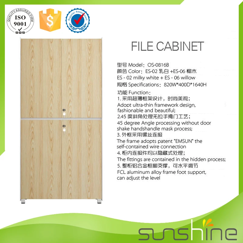 2015 Guangzhou Sunshine Cheap Wood Office File Storage Cabinets For Small Office (4).jpg