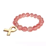 Jewelry breast cancer awareness jewelry bracelets, breast cancer items jewelry beaded bracelets(YC-012)