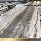 StoneMarkt good price chinese marble slabs honed silver grey travertine