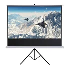 120 inch 4:3 format Foldable Tripod Portable Projection Screen Pull Up Professional Projector Screen
