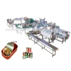 Stainless steel canned fish processing line fish canning machinery
