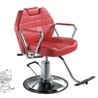 Red color barber chair / reclining salon chair QZ-M8098A
