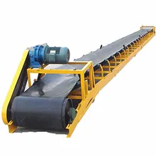 Mobile rubber belt conveyor for truck loading unloading