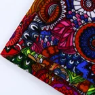 100 poly flower print super micro velvet 5000 fabric in india for coat