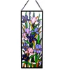 Tiffany Style Floral Stained Glass Hanging Window Panel Home Decor