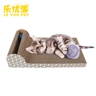 Leyou let pet toy plate grinding claw track ball cat sofa corrugated cat scratch board