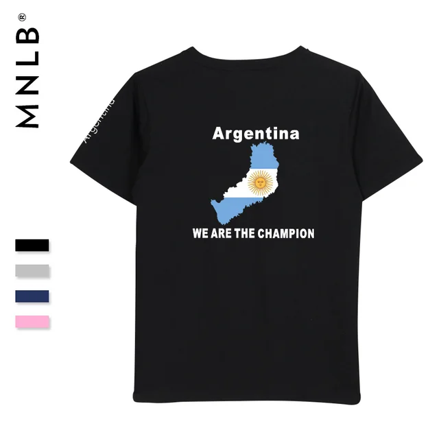Argentina Round Neck T shirts Short Sleeve High Quality Men Blank Plain T Shirts Wholesale