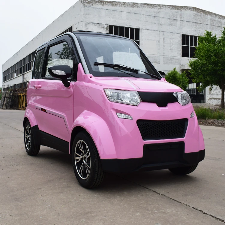 pink mini electric car