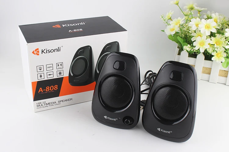 Kisonli Best Quality OEM PC Woofer 4ohm USB 2.0 Stand Speakers Home Theatre System - ANKUX.COM
