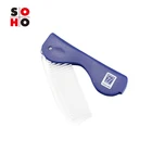Flexible hotel plastic disposable hair folding pocket comb