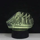 3D Optical illusion visual lamp 7 colors touch table desk night light for kids