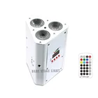 3X18W IP33 IP Rating and RoHS Certification LED battery power wireless dmx IR remote control stage light with RGBWAUV