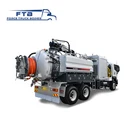 Latest technology Euro 4 new white vacuum cleaner truck for hot sale