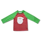 Christmas baby boy clothes long sleeve raglan t shirts embroidery boy raglan