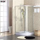 Hot Sale Bathroom Circular Sector Glass Shower Cabin
