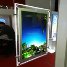 Double-sided acrylic crystal light box transparent frame led light box for jewelry box