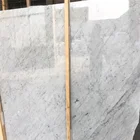 Natural marble stairs design for carrara white stone