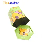 Wholesale christmas biscuit cookie empty custom packaging container metal tin box