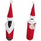 Christmas Party Supplies Santa claus costume Wine Bottle Cover Christmas party decor