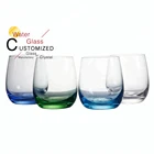 Free sample crystal glassware egg shape drinking tumbler water glass cup