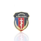 Hot sale high quality printed metal pin military badges