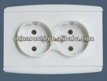 European Wall Double Socket / Electric Socket/Socket Outlet (SR-21112)
