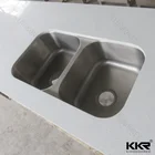 Custom size solid surface one piece kitchen sink and countertop for construction projects