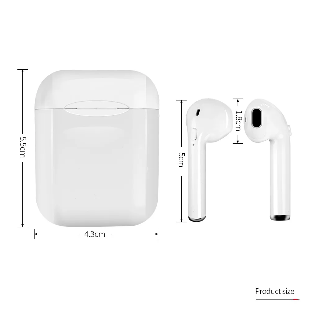 Amazon Top Seller 2019 I11 I12 TWS V5.0 Sport BT Wireless Earphones Earbuds with Charging Case - ANKUX.COM