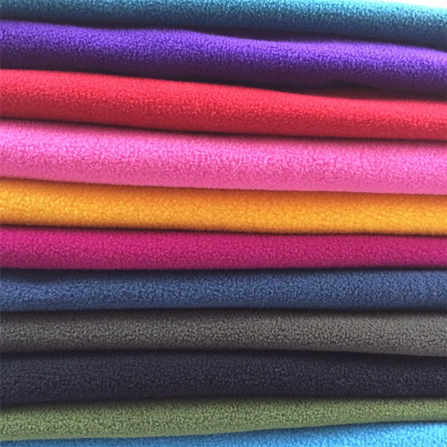 shaoxing textile anti-pilling purity solid color textile polar