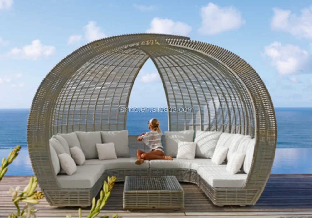 Korbwaren himmelbett outdoor-bräuner-Rattan- / Korbstuhl-Produkt ID