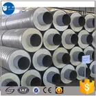Insulated pipe and pipe fittings with outer galvanized casing for office air conditioning system
