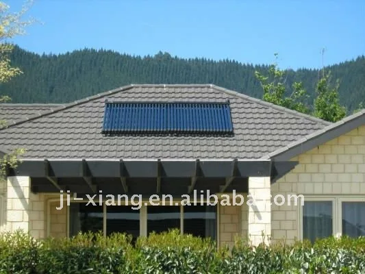 inclined roof solar collector system/pressrized