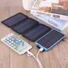4 Panel Folding Solar Charger and Power Bank-2 USB Outputs, 20000mAh Battery