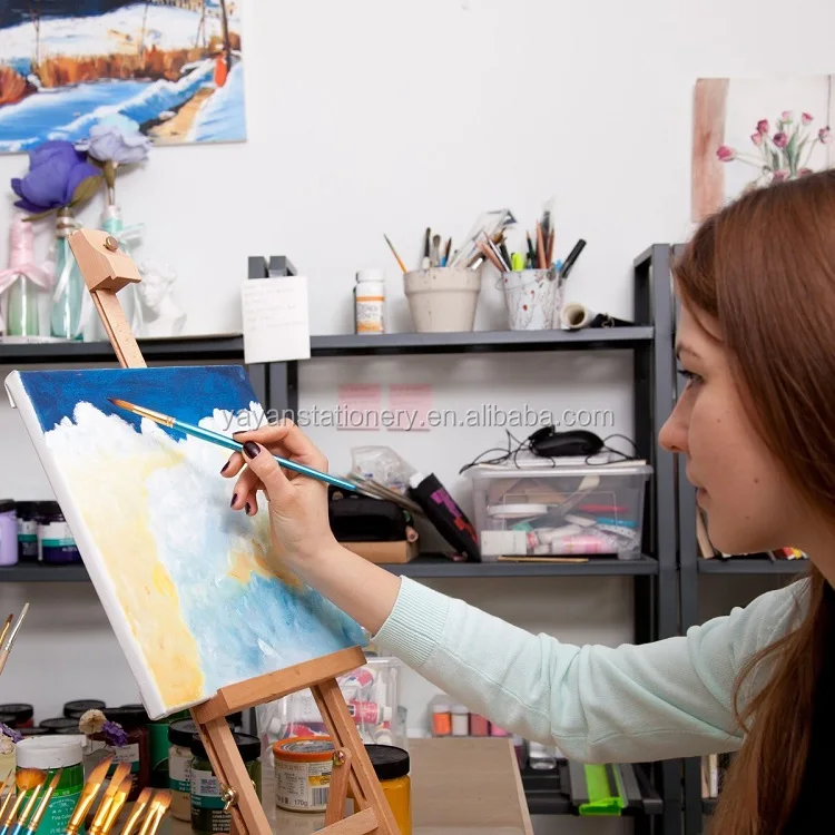 acrylic paint brushes